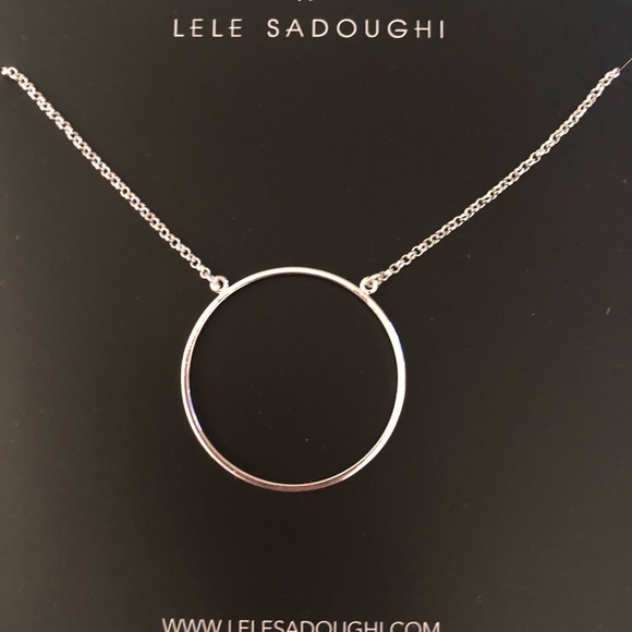 Lele Sadoughi Circle Necklace - Picture 3 of 5